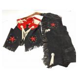 SUEDE CHAPS AND VEST