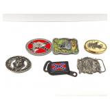 BELT BUCKLES- OUTDOOR LOT- FISH, WOLF , BOAR AND