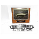 PONTIAC SILVERDOME - PICTURE-PLAUQE- AND HEAVY