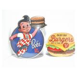 BOBS BIG BIY AND BURGER TIN SIGNS- STILL WRAPPPED
