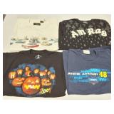 VINTAGE- GRAPHIC SHIRTS- 4 LARGE SHIRTS