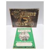 HARLEY DAVIDSON- VINTAGE ACCESSORIES BOOK AND TIN