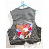 UNIK LEATHER VEST- SIZE 44- NICE