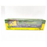 JOHN DEERE- 1:64 SCALE SEMI AND TRAILER IN