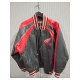 DETROIT - RED WINGS LEATHER JACKET- SIZE MEDIUM-