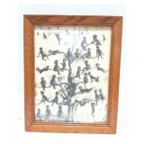 BLACK AMERICANA - BLACKBIRD- VINTAGE- FRAMED