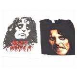 ALICE COOPER- VINTAGE- 2 LARGE SHIRTS