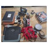 HARLEY AND BIKER ITEMS-BOOKS- BOBBLE HEADS AND