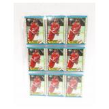 STEVE YZERMAN- TOPPS- 1989- CARDS- 9