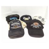 HARLEY DAVIDSON- 5 VINTAGE HATS