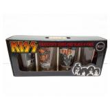 KISS COLLECTOR SERIES PINT GLASS 4 PACK- IN