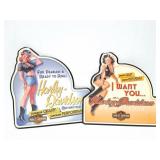 HARLEY DAVIDSON WALL ART- 2 ITEMS-