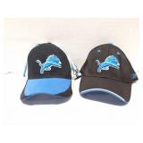 DETROIT LIONS--2 VINTAGE REEBOK HATS