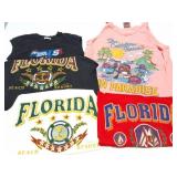 6 VINTAGE TANK TOPS- MUSCLE SHIRTS- CALIFORNIA