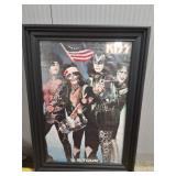 KISS- U.S. TOUR POSTER- VERY NICE FRAME- -