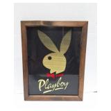 PLAYBOY - VINTAGE-GLASS -ADVERTISING WALL HANGING