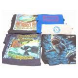 VINTAGE GRAPHIC AND BRAND SHIRTS- 6 LARGE- LEVIS,