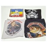 VINTAGE GRAPHIC SHIRTS- 4 EXTRA LARGE- ASSORTED