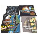HARLEY DAVIDSON- VINTAGE- 4 EXTRA LARGE SHIRTS