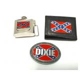 DIXIE AND CONFEDERATE FLAG ITEMS- WALLET AND
