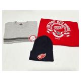 DETROIT RED WINGS- 2 VINTAGE SHIRTS- X-LARGE WITH