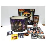 KISS- LAMP SHADE- MAGNETS- LOVE GUN CALENDAR-