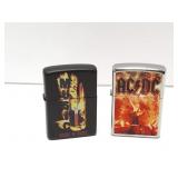 AC/DC AND HOUSE OF BLUES- ZIPPO- LIGHTERS