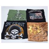 VINTAGE GRAPHIC SHIRTS- 4 LARGE SHIRTS- DETROIT