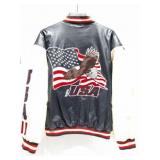USA- BALD EAGLE- VINTAGE LEATHER JACKET- LARGE