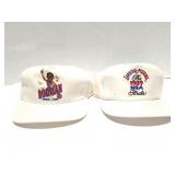 DETROIT PISTONS VINTAGE HATS- DENNIS RODMAN AND