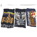 BIKE WEEK- VINTAGE- 3 XLARGE SHIRTS