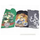 BIKE WEEK- 3 VINTAGE SHIRTS- XL