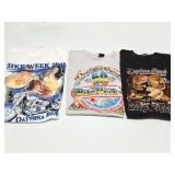 BIKE WEEK- VINTAGE- 3 LARGE SHIRTS