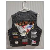 DIAMOND PLATE -BUFFALO LEATHER-SIZE XL- VEST