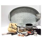 HARLEY DAVIDSON TRAY- PINS- PATCHES AND MUCH MORE