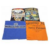 HARLEY DAVIDSON- VINTAGE- 4 EXTRA LARGE SHIRTS
