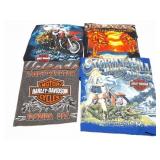 HARLEY DAVIDSON- VINTAGE- 4 EXTRA LARGE SHIRTS