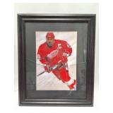 DETROIT RED WINGS- #19Z FRAMED PRINT- GLASS IS