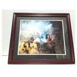 KISS- PAUL STANLEY SIGNED PICTURE- FRAMED- VERY
