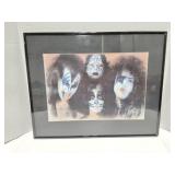 KISS- FRAMED WATERCOLOR PRINT