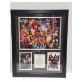KISS- FRMAED WALL HANGING- VERY NICE
