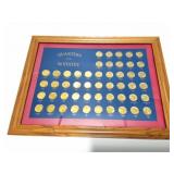 QUARTERS OF THE UNITED STATES- 50 STATES- BACKING