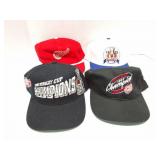 DETROIT RED WINGS- 4 VINTAGE HATS