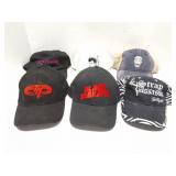 6 ASSORTED BAND AND MUSIC VINTAGE HATS