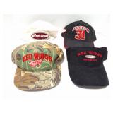 DETROIT RED WINGS-4 VINTAGE HATS