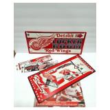 DETROIT RED WINGS- BUMBER STICKERS AND SIGNS AND