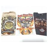 HARD ROCK- VINTAGE-3 LARGE SHIRTS