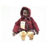 HAND CARVED WOODEN DOLL- HOLLY- CHRISTMAS DOLL