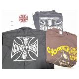 WEST COAST CHOPPERS ONE BUTTON DOWN AND 3 LARGE