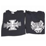 DETROIT CHOPPERS-2 LARGE SHIRTS